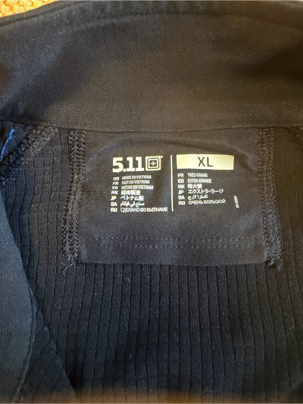 5.11 Tactical Black XL quarter-zip pullover -